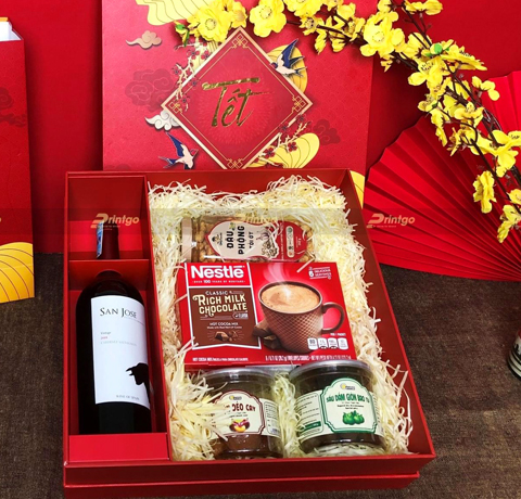 MẪU HỘP QUÀ - GIỎ QUÀ RƯỢU VANG CAO CẤP SET UP THEO YÊU CẦU